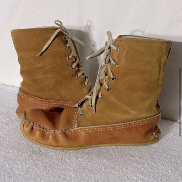 Vintage Handmade Bushcraft Snow Shoes Moccasin Mukluks 8.5 - Picture 6 of 14